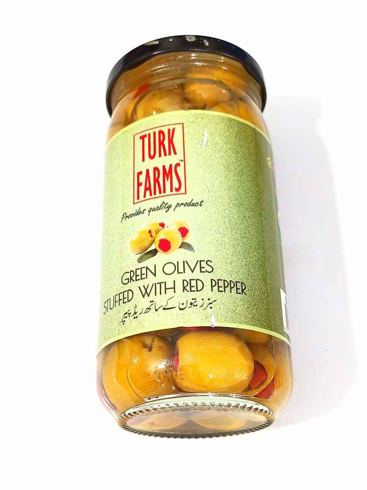 TurkFarm Green Stuffed Olives | 350 g